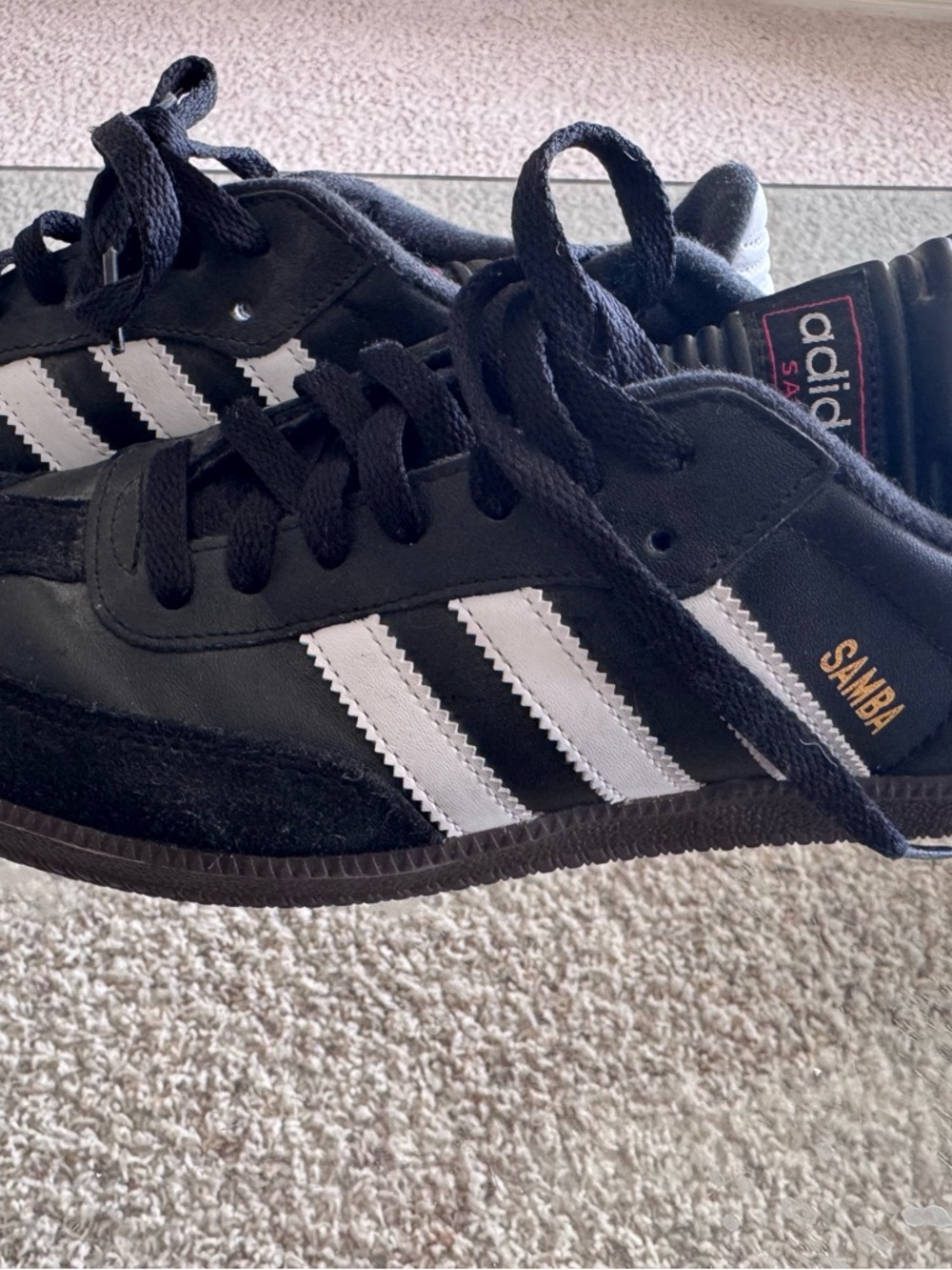 adidas Samba Men's Black and White Classic Sneakers